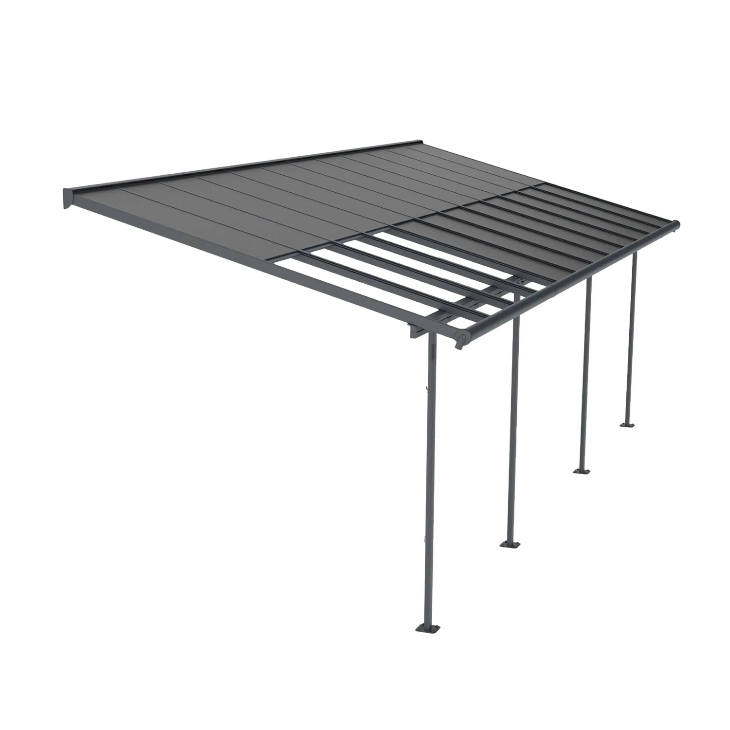 Canopia Terrassenüberdachung Sierra Cabrio 2,95 m x 7,39 m Grau