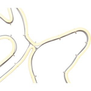 Detailaufnahme der warmweißen LED Lichtfigur Rentier, Weihnachtsdekoration für Innen und Außen.