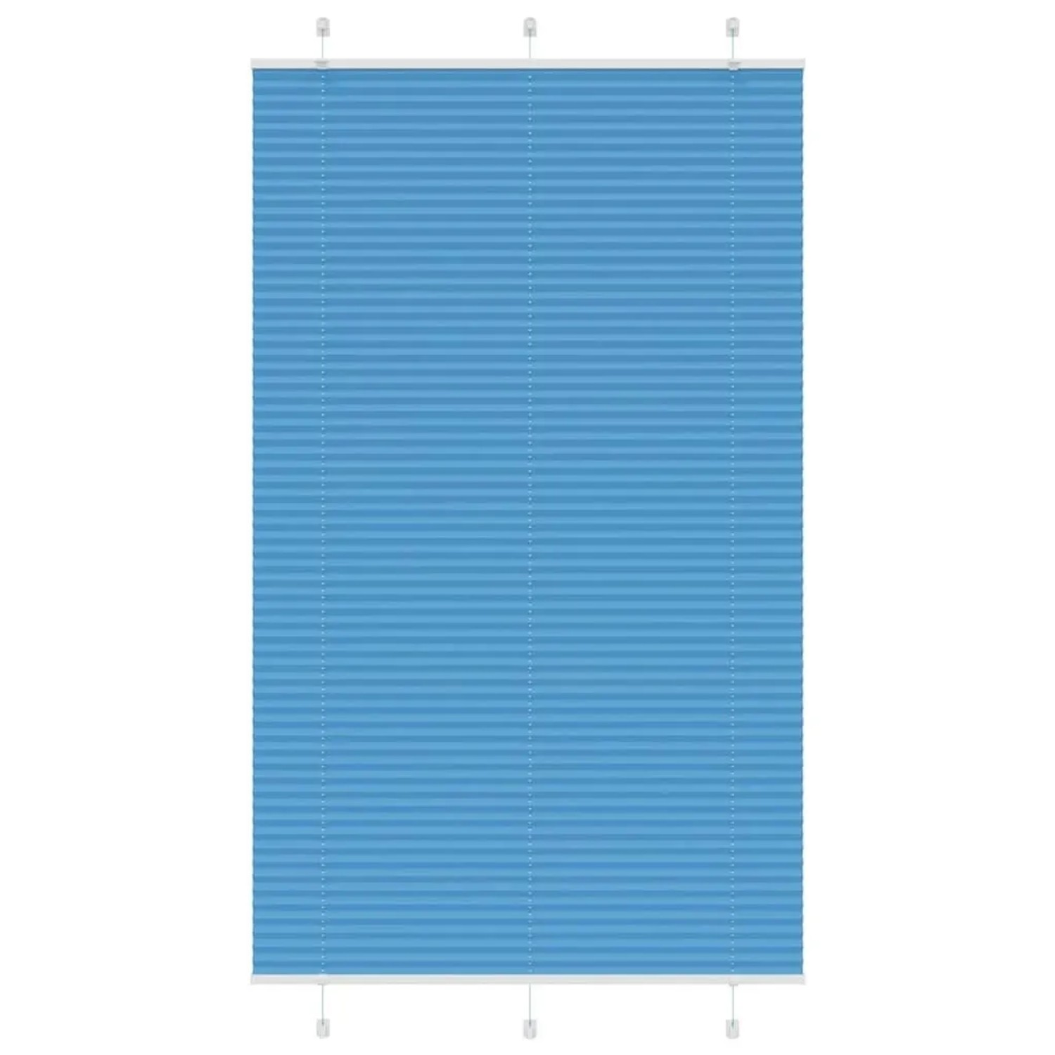 vidaXL Plissee Blau 120x200 cm Stoffbreite 119,4 cm Polyester 4015215 günstig online kaufen