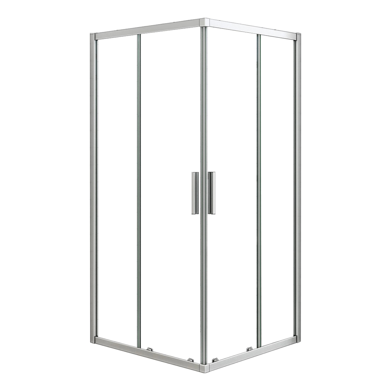 AICA 90x90cm x Höhe 185cm Duschkabinen Eckeinstieg 5mm ESG Duschtür Schiebe günstig online kaufen