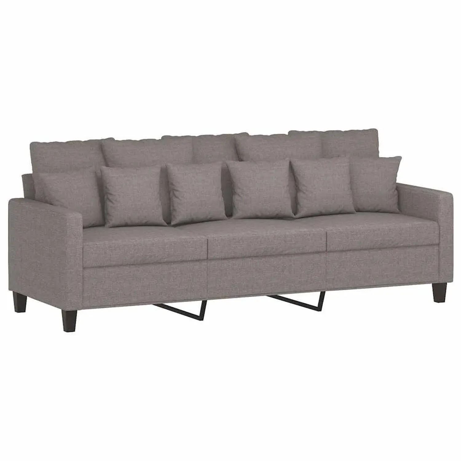 vidaXL 3-Sitzer-Sofa Taupe 180 cm Stoff 359282 günstig online kaufen