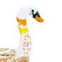 Glitzernder Bestway Schwimmring mit Schwan-Design, aufblasbar für Badespaß.