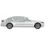 Silberne vidaXL Auto Halbgarage XL schützt Auto vor Frost und UV-Strahlen.