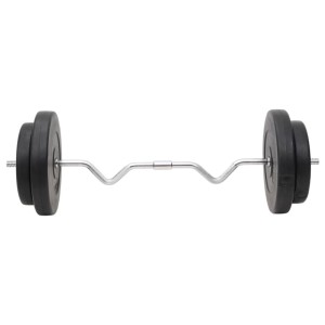 vidaXL Langhantel und Kurzhantel mit Gewichten 120 kg 3145032