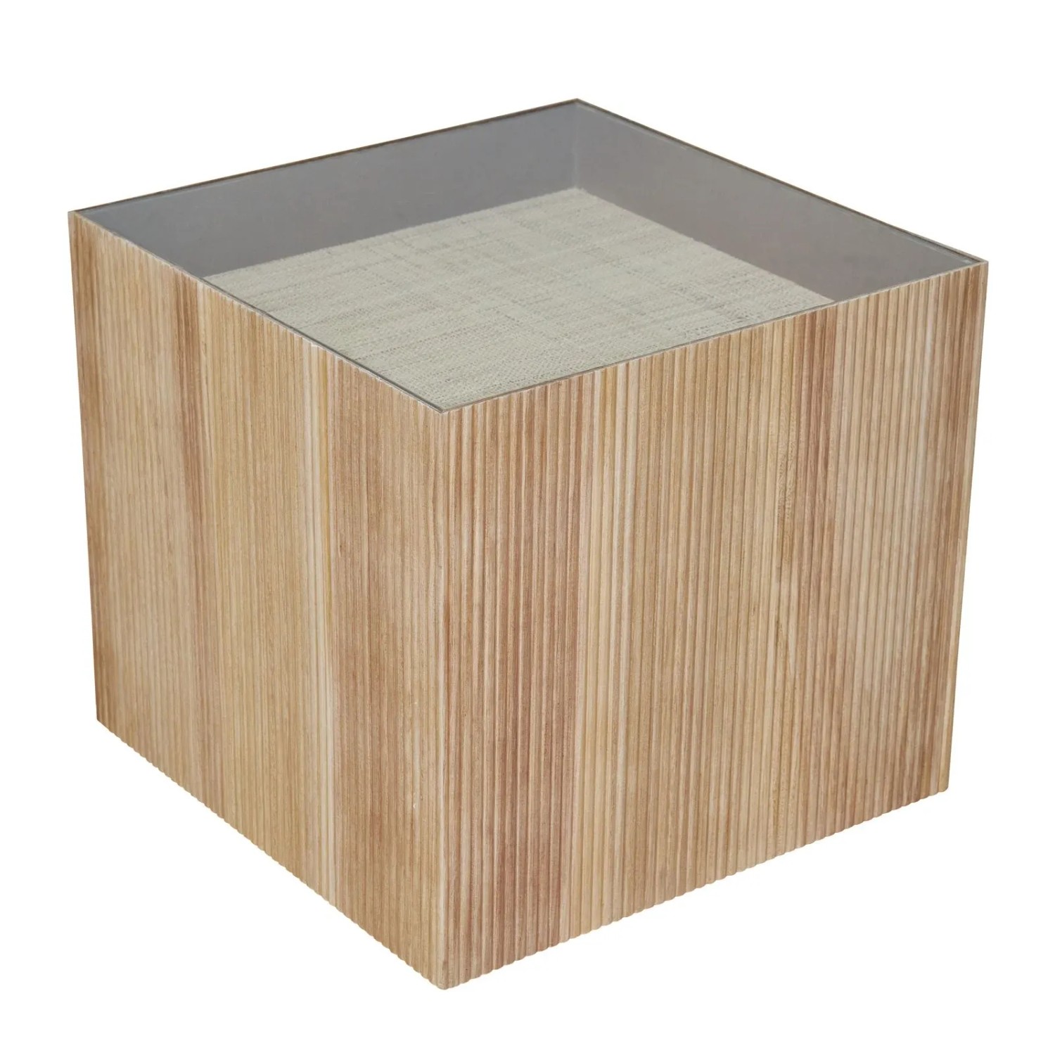 Svita Eva Beistelltisch Wohnzimmertisch 50x50cm Paulownia Holz Natur