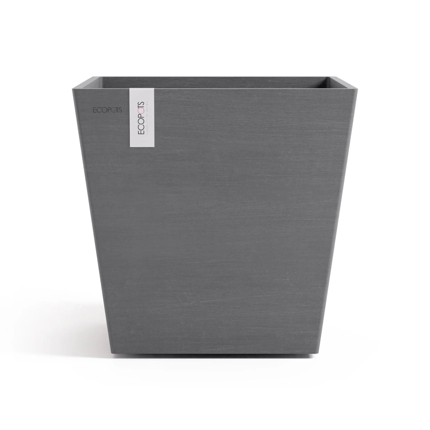 Ecopots Pflanztopf Rotterdam Grau 35,2 cm x 34 cm günstig online kaufen
