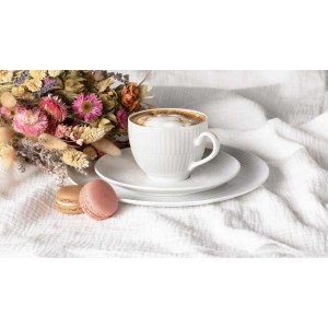 Seltmann Weiden Amina Geschirr-Set Rosé, 30-teilig mit Tasse, Tellern und Deko.