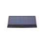 Detailaufnahme des Solarpanels der Näve LED-Solar-Strahler Paco, schwarzer Rahmen.