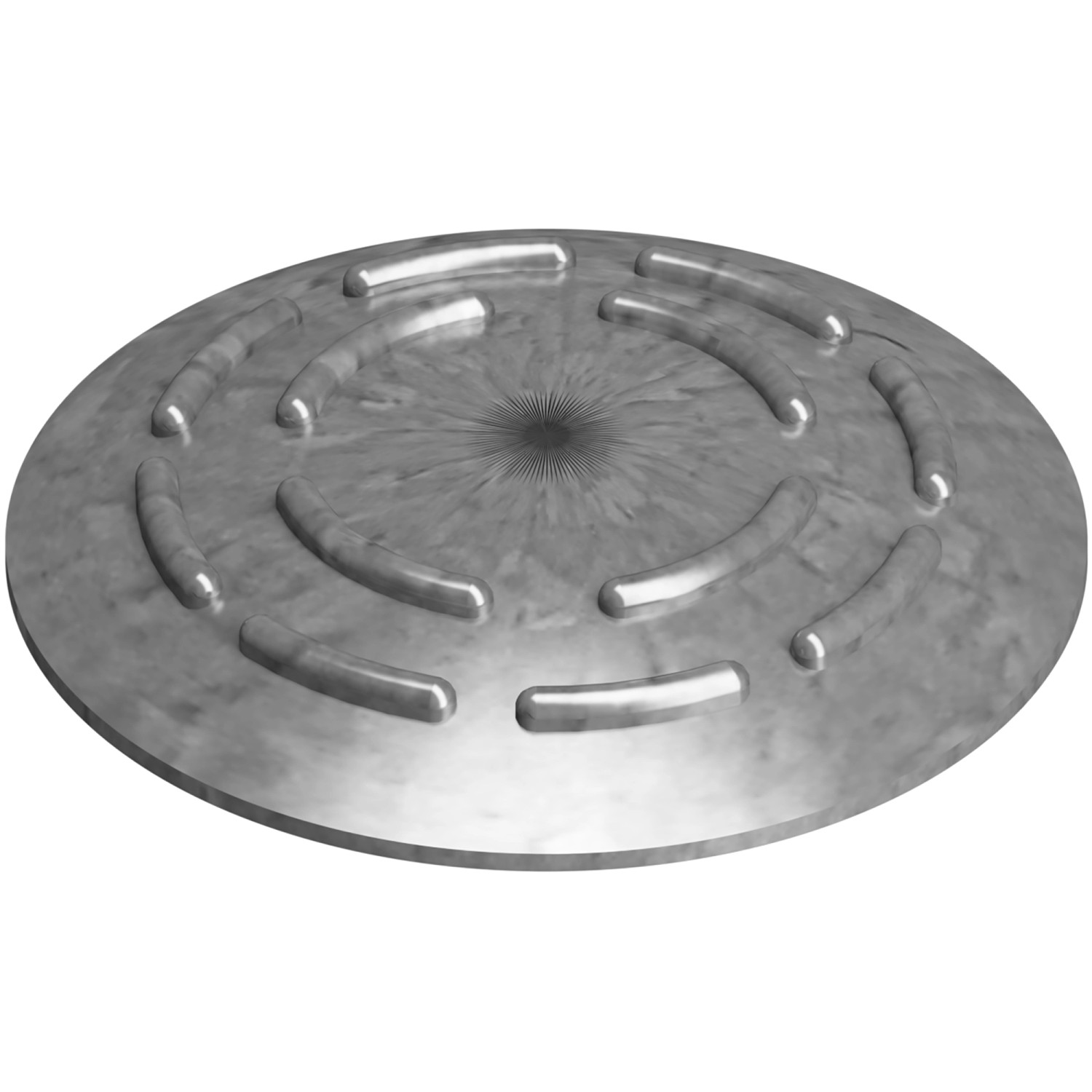 Schake Alumarkierungsnagel Ø 100 mm Ohne Reflexlinsen Silber