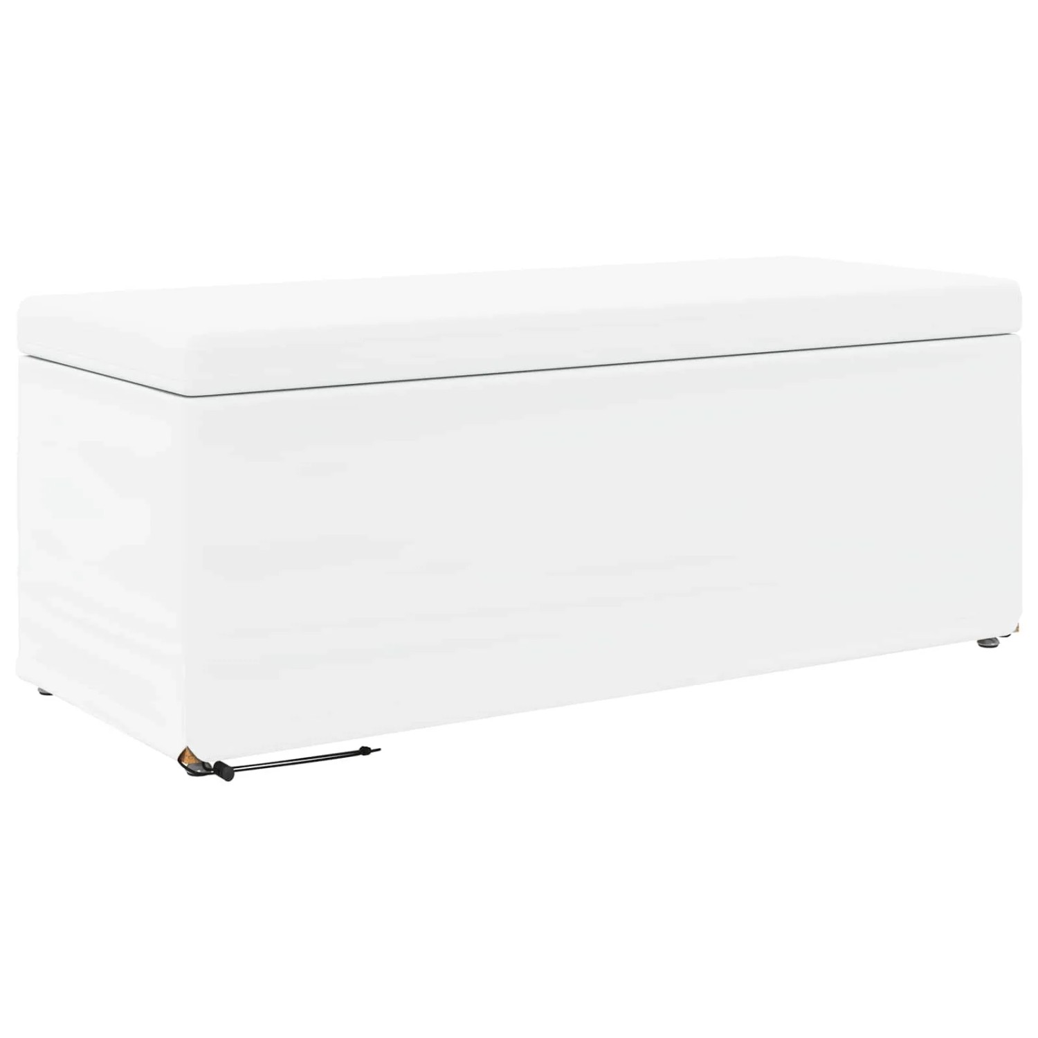 vidaXL Hocker Weiß 101 x 41 x 40 cm Kunstleder und Engineering Holz 876802