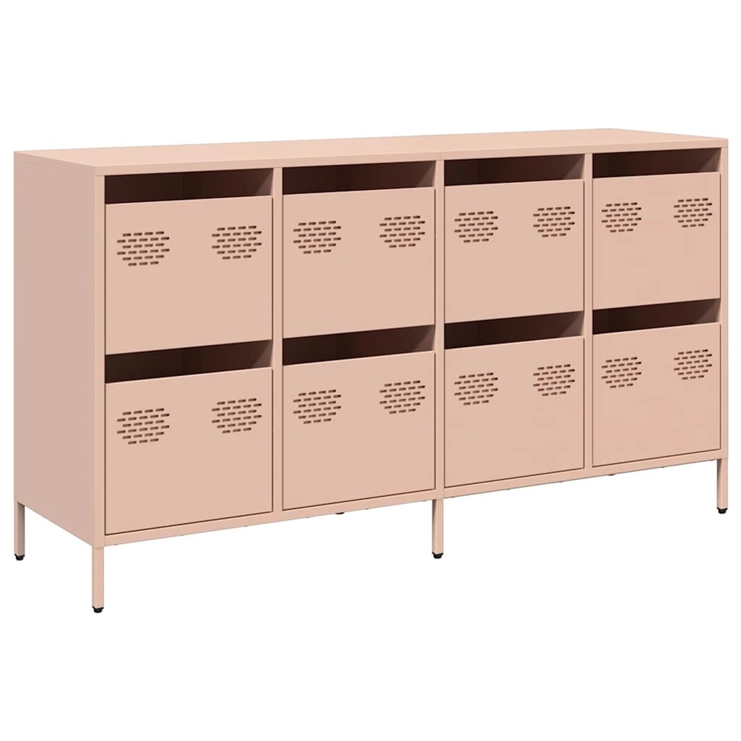 vidaXL Sideboard Rosa 135x39x73,5 cm Kaltgewalzter Stahl 3307168 günstig online kaufen