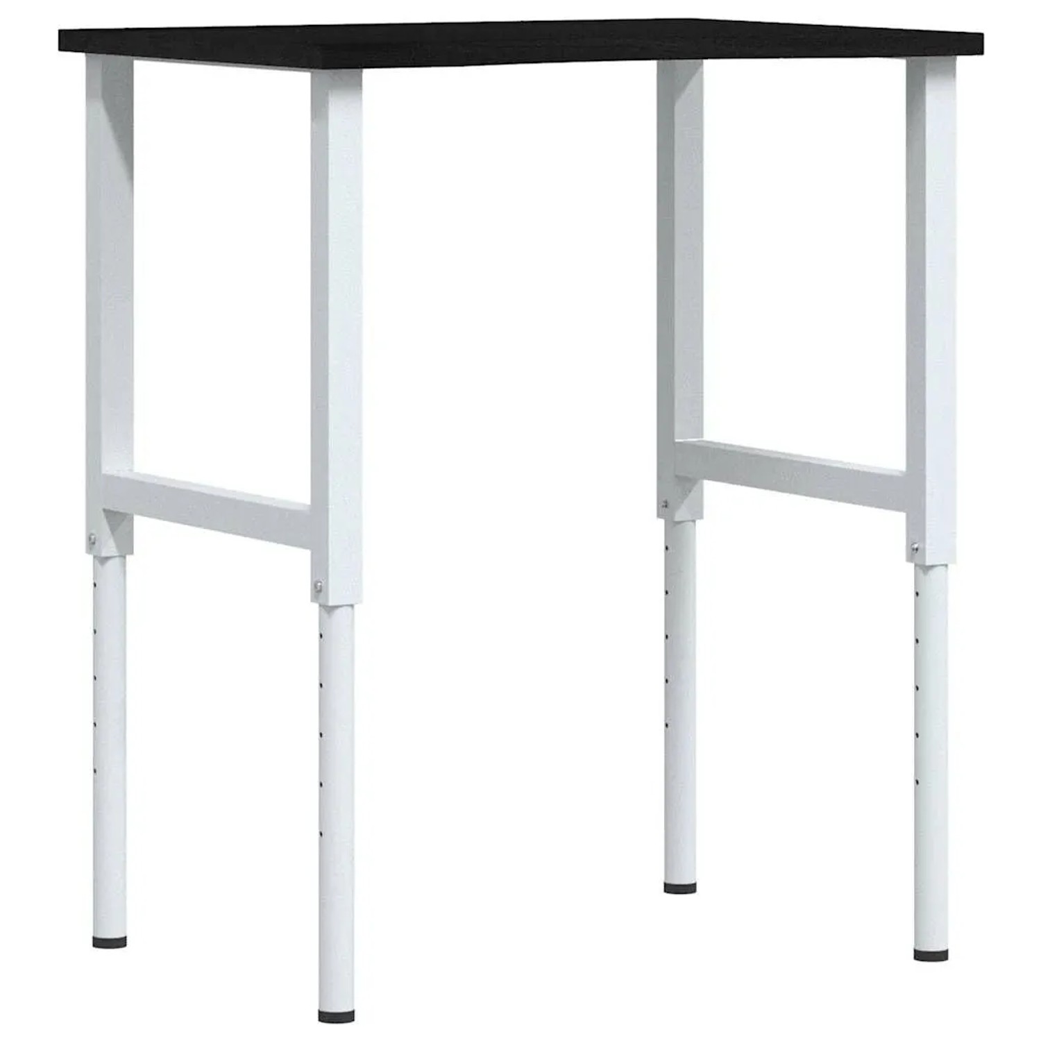vidaXL Werkbank Dunkelbraun 80x60x71,5-98 cm Massivholz Eiche 3309720
