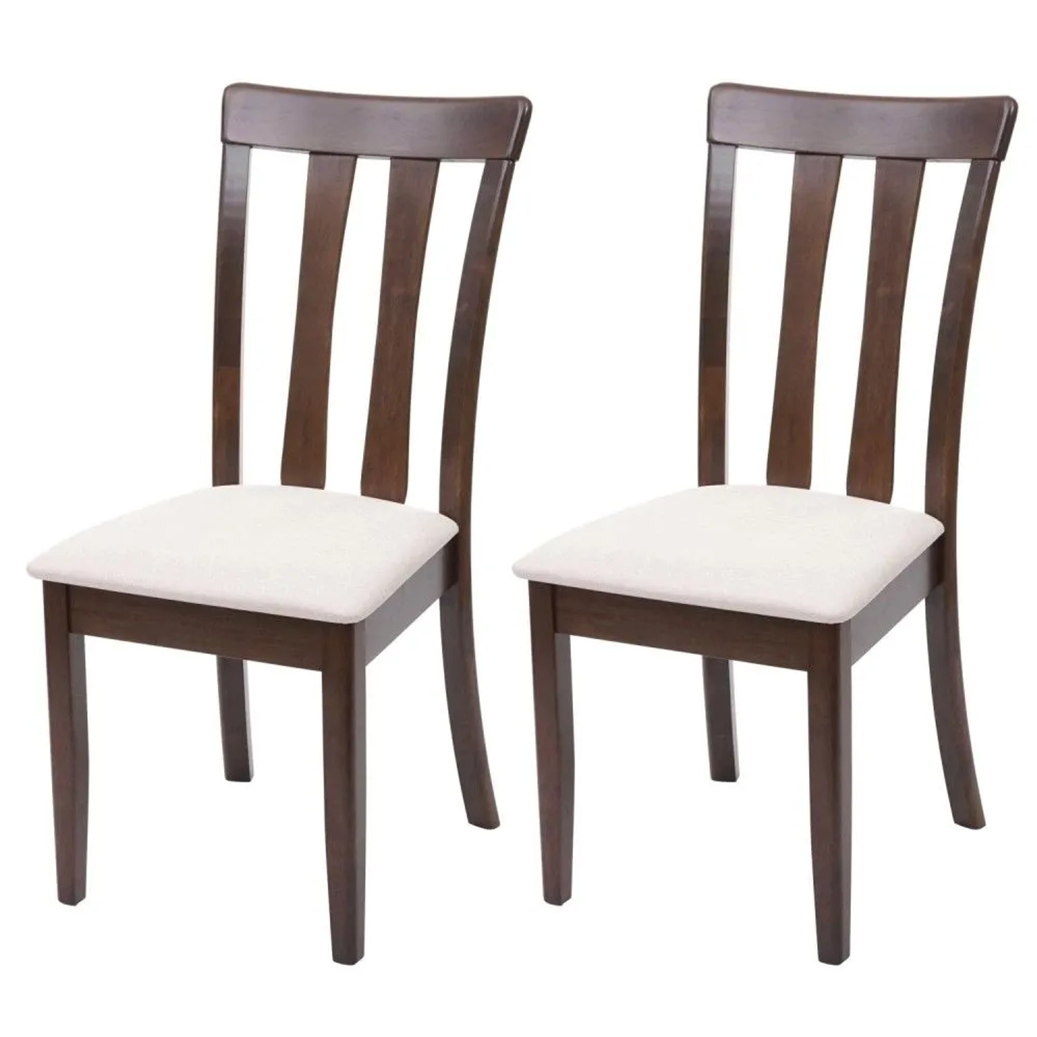 MCW Esszimmerstuhl G46 2er-Set Dunkles Gestell Beige
