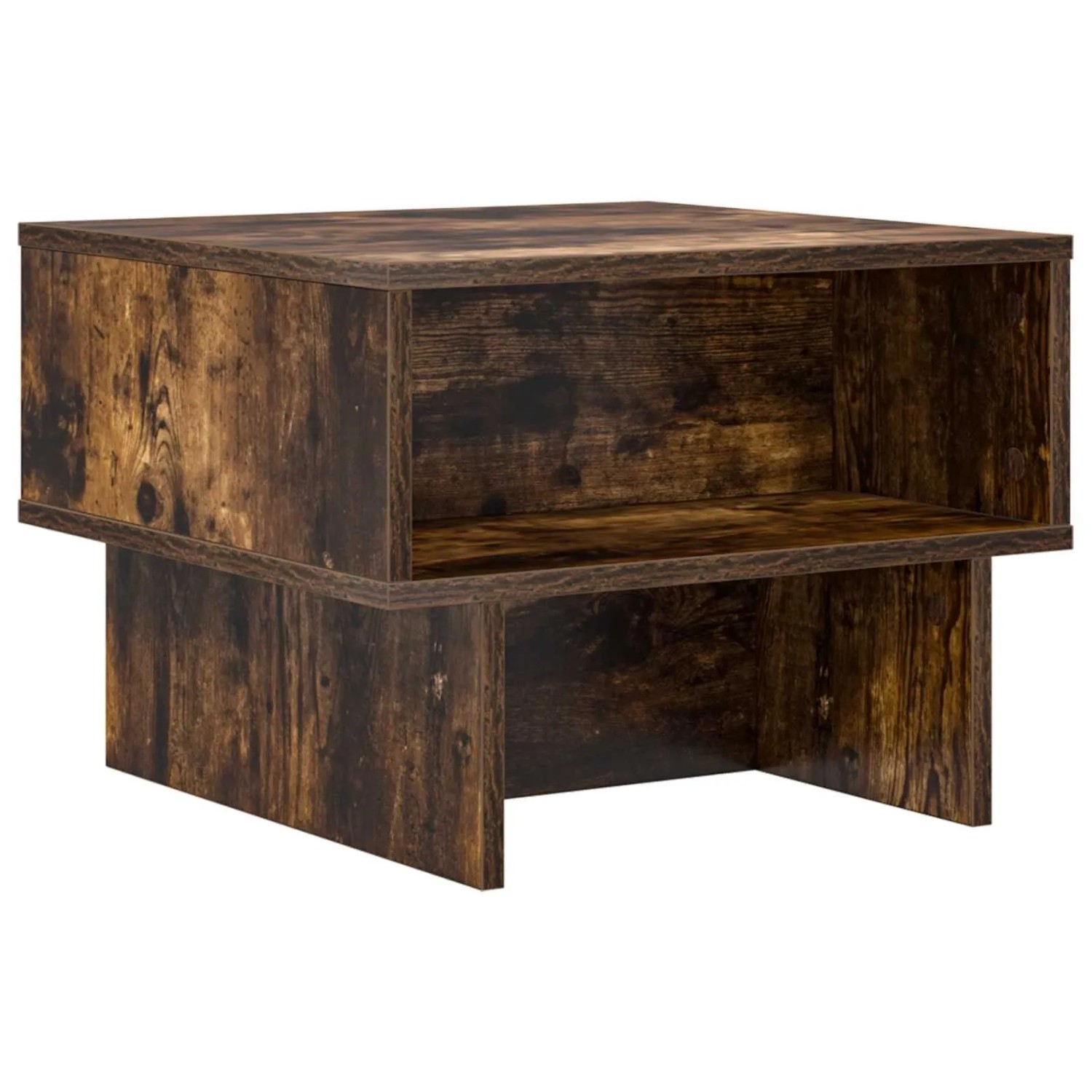 vidaXL Couchtisch Geräucherte Eiche 48 x 46 x 35 cm Holzwerkstoff 8000232 günstig online kaufen