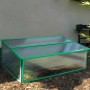 Frühbeet Levana Aqua mit Klappdeckel, 37x95x55cm, ideal für die Anzucht im Garten.