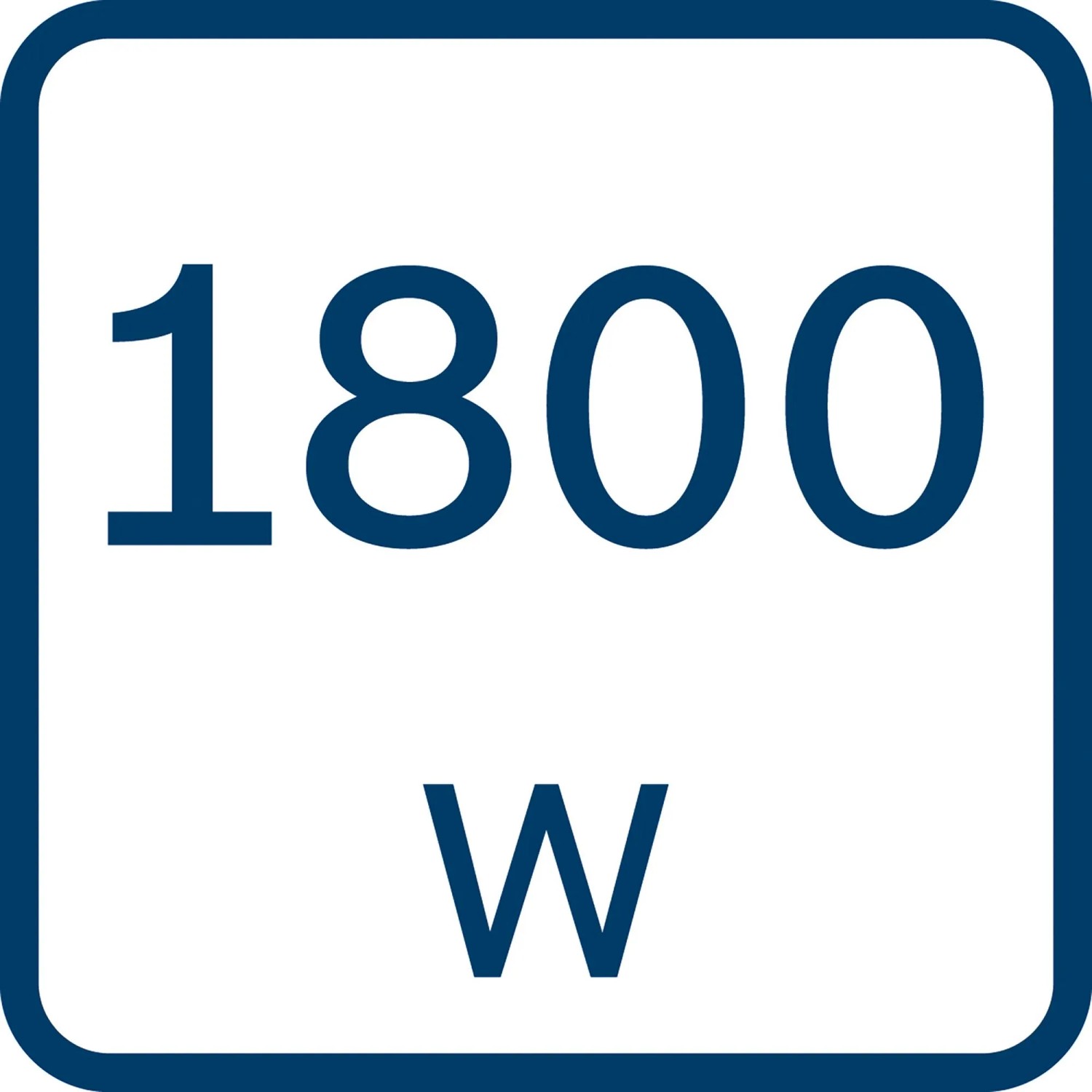 Symbol: 1800 Watt Leistung der Bosch Professional Tischkreissäge GTS 254.