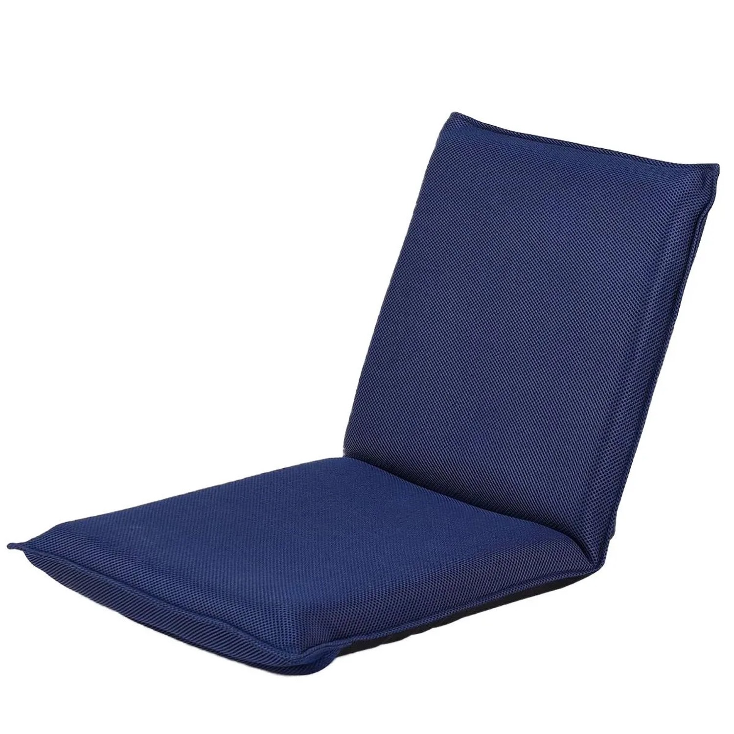 Costway Bodenstuhl 6-Stufig Rückenlehne Gepolstert Marineblau günstig online kaufen