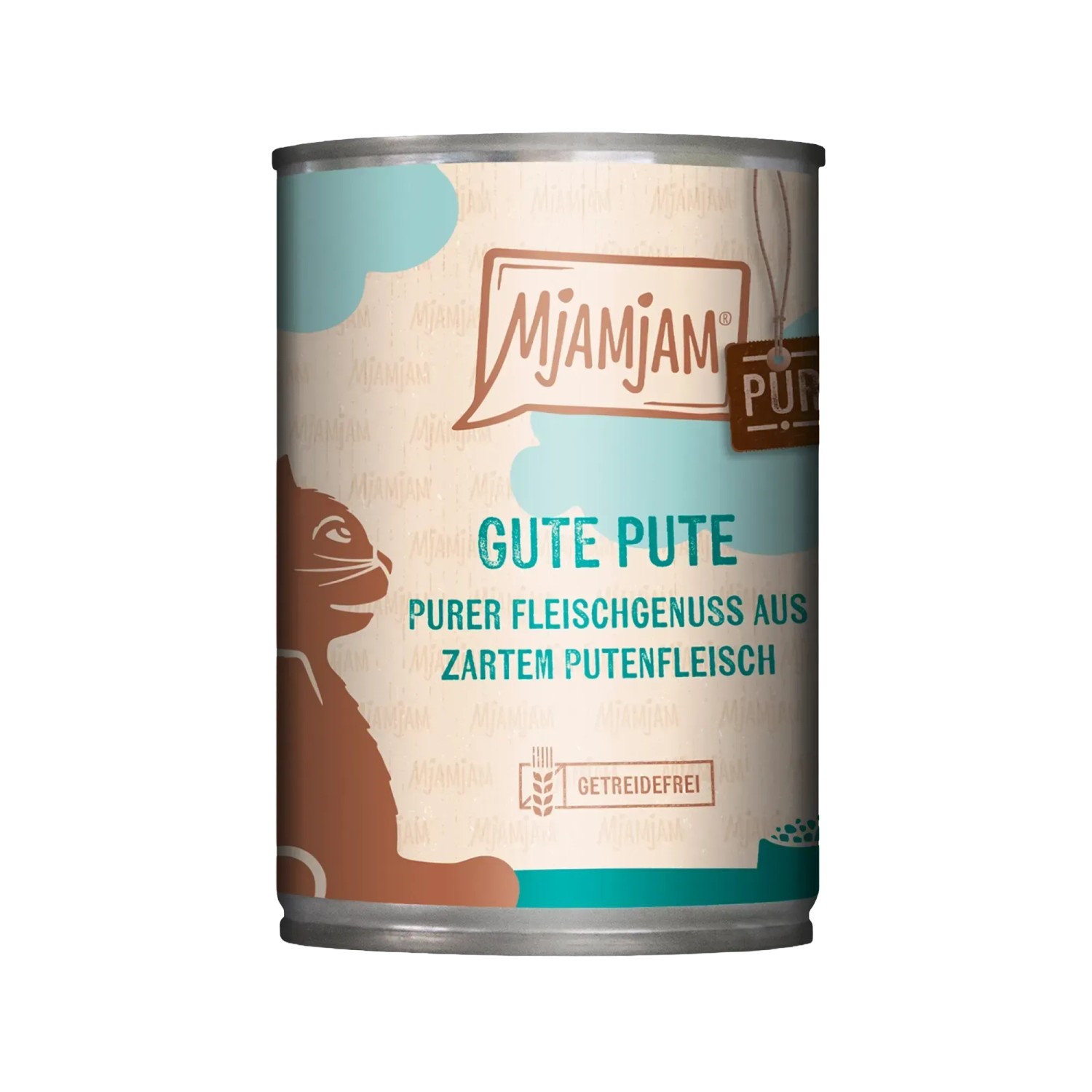 Mjamjam Katzen-Nassfutter Purer Fleischgenuss Gute Pute Pur 400 g