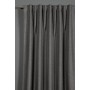 Blickdichter, silbergrauer Bennetti Schal Strukturdeko mit Gardinenband, 140x245 cm.
