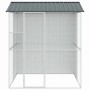 vidaXL Vogelkäfig Anthrazit 215 x 210 x 247 cm Verzinkter Stahl 3325174_5