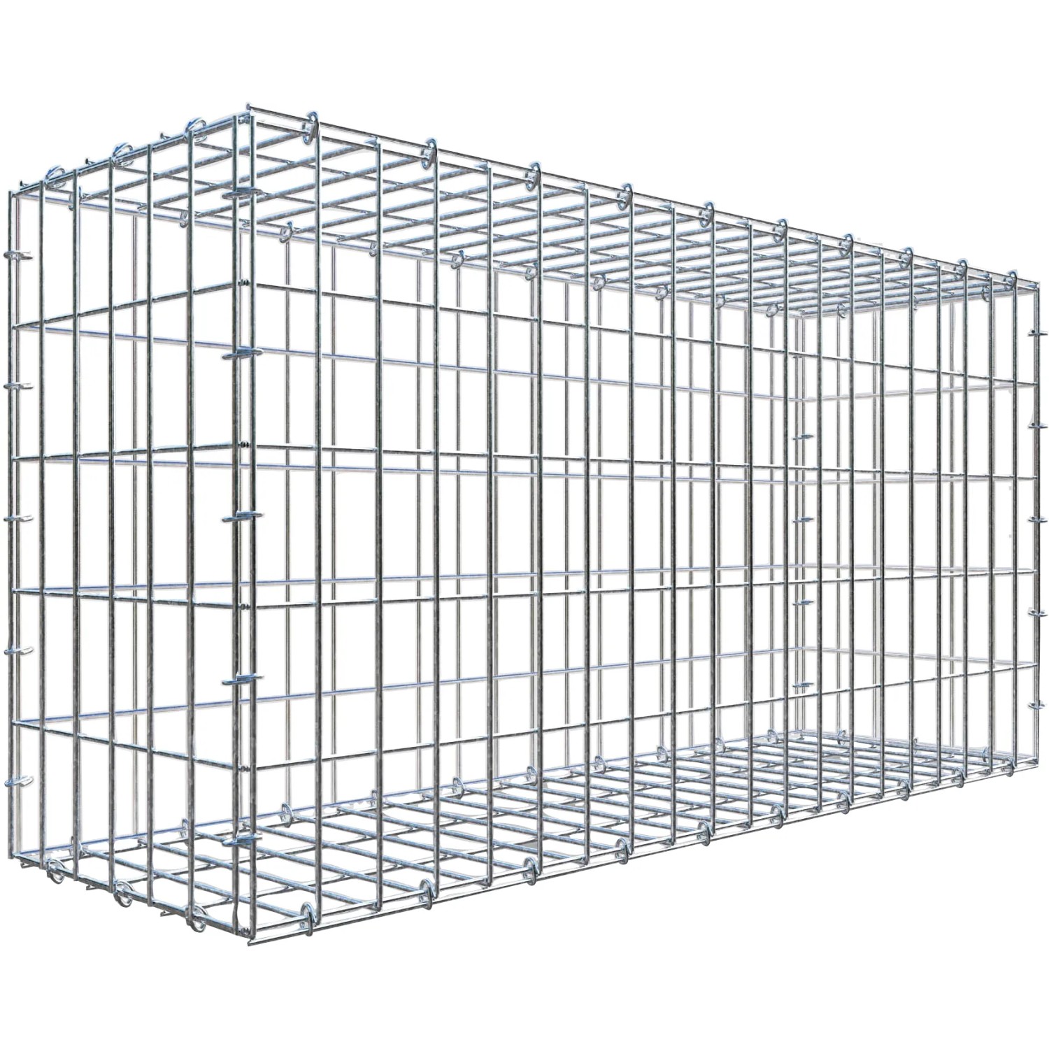 Gabiona C-Ring-Gabione 50 x 100 x 30 cm Maschenw 5 x 10 cm