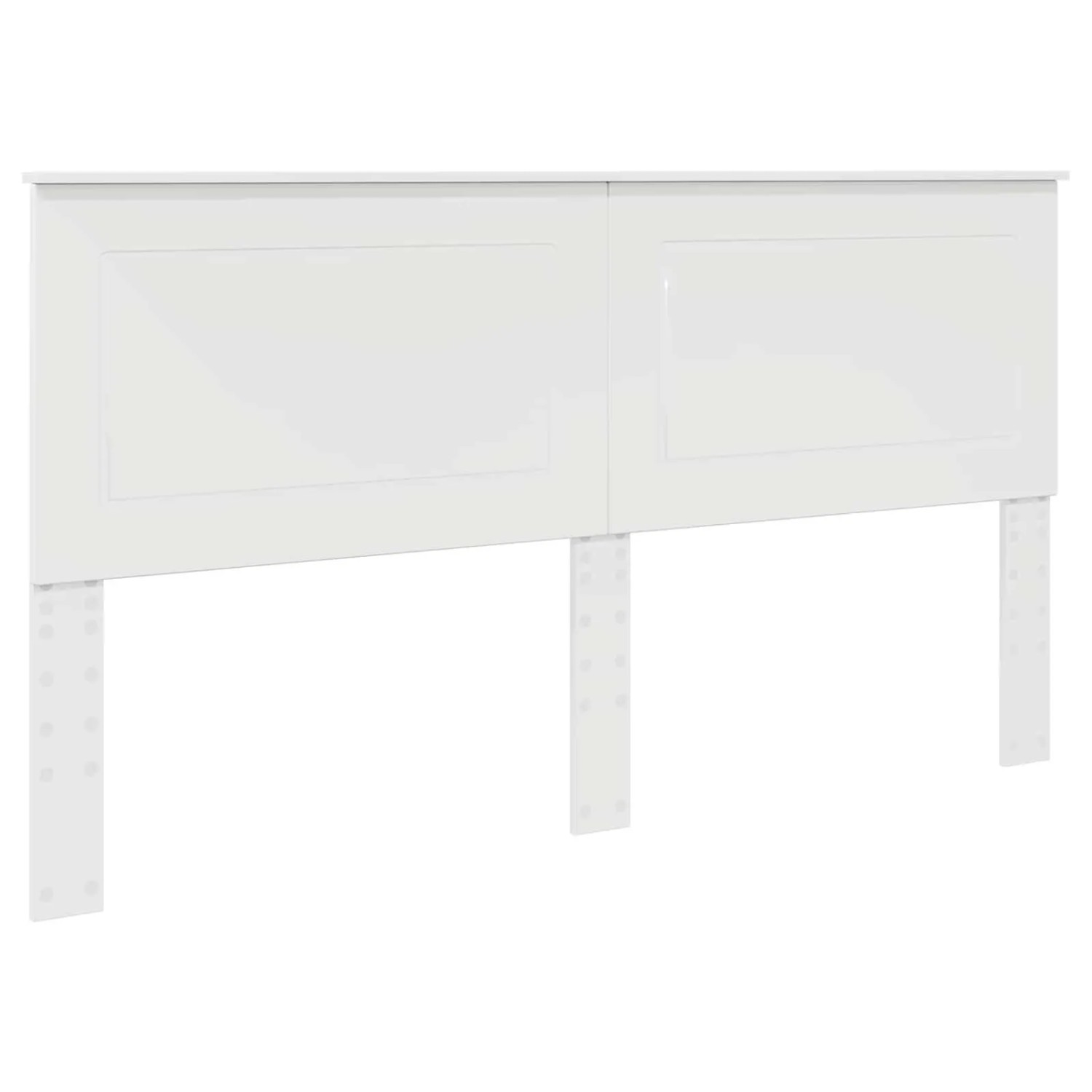 vidaXL Kopfteil mit Kopfteil Glänzend Weiß 180 cm Holzwerkstoff 887609