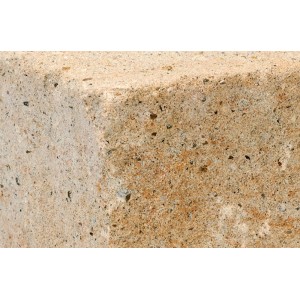 Diephaus Mauerstein Maximo Sandstein, 25x25x15 cm, Beton in Antik-Optik für den Garten.