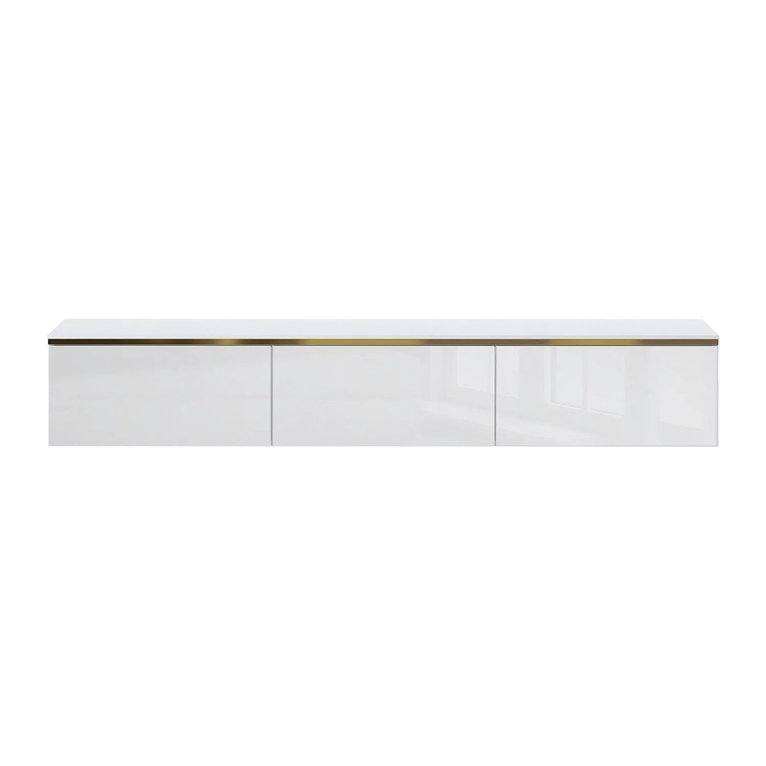 Vente-unique Tv-Hängeschrank Vukia Weiß 180 cm