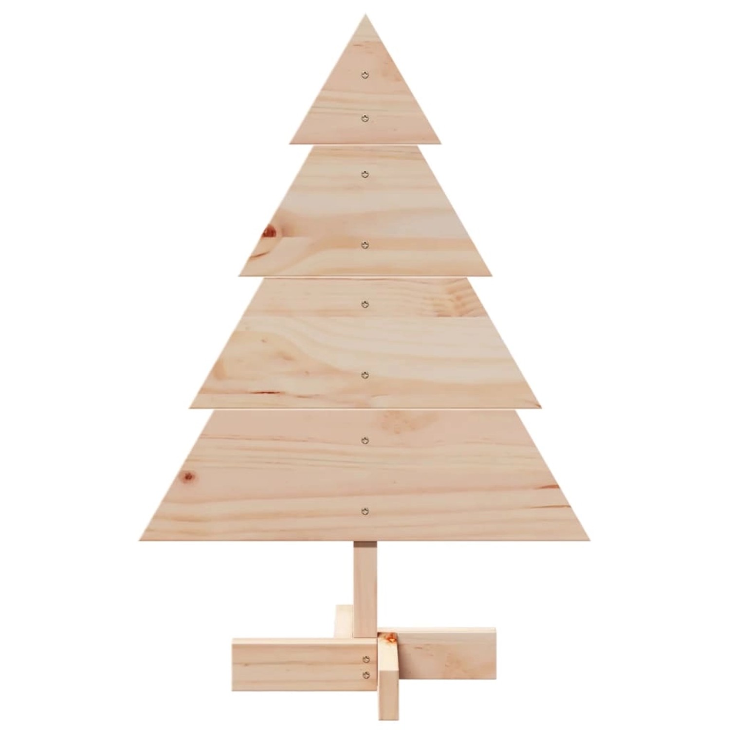 vidaXL Weihnachtsbaum Holz zum Schmücken 70 cm Massivholz 4019699