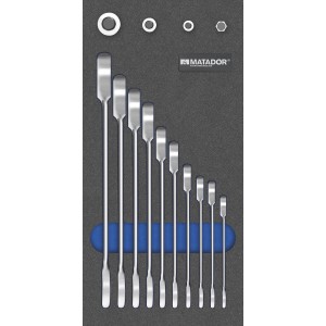 Matador Ringmaulratschenschlüssel-Satz, 14-teilig im Werkzeugmodul