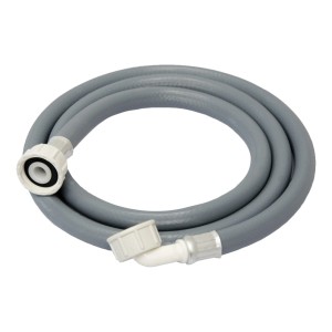 eyepower Zulaufschlauch, 1.5m, für Waschmaschine und Spülmaschine, mit Winkel- und gerader Verschraubung.