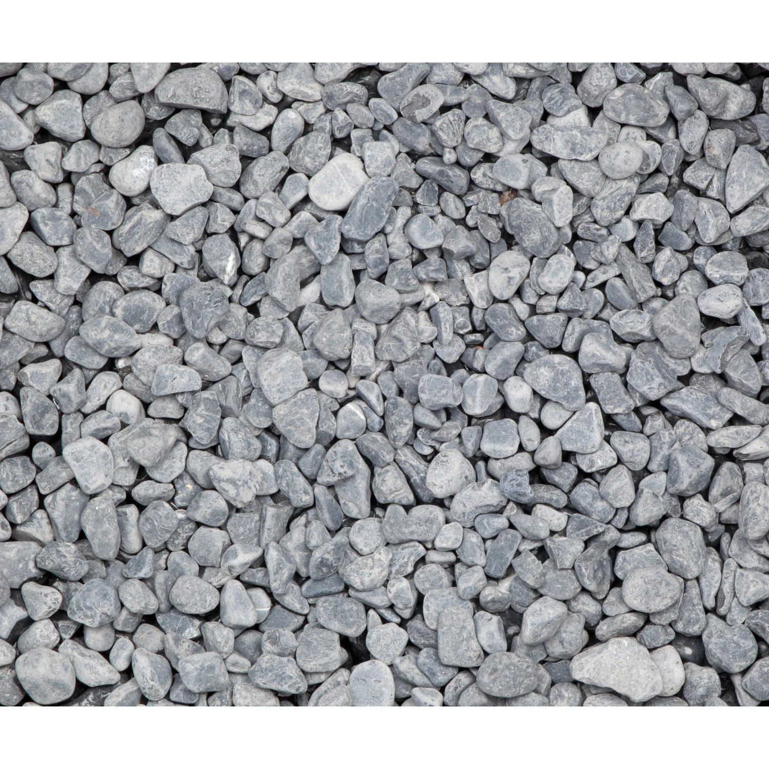 Schwarzer Marmorkies Nero Ebano (15-25mm) als Zierkies für den Garten.