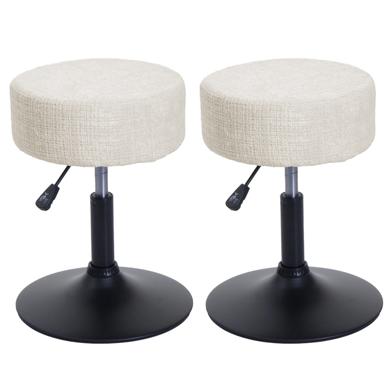 PROREGAL 2er-Set Hocker Höhenverstellbar Und Drehbar Sitzhöhe 45-57cm Durch günstig online kaufen