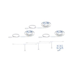 Paulmann MaxLED Stair LED-Strip-Erweiterung: 3 weiße LED-Streifen (je 0,5m), Verteiler & Zubehör für Treppenbeleuchtung.