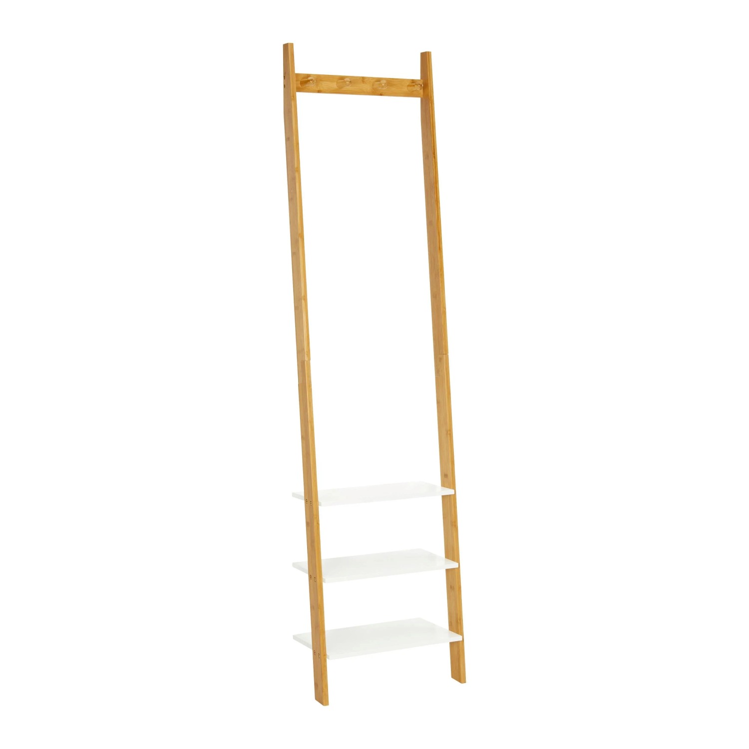 Bessagi Home Regal Mirella Weiß/Naturfarben MDF