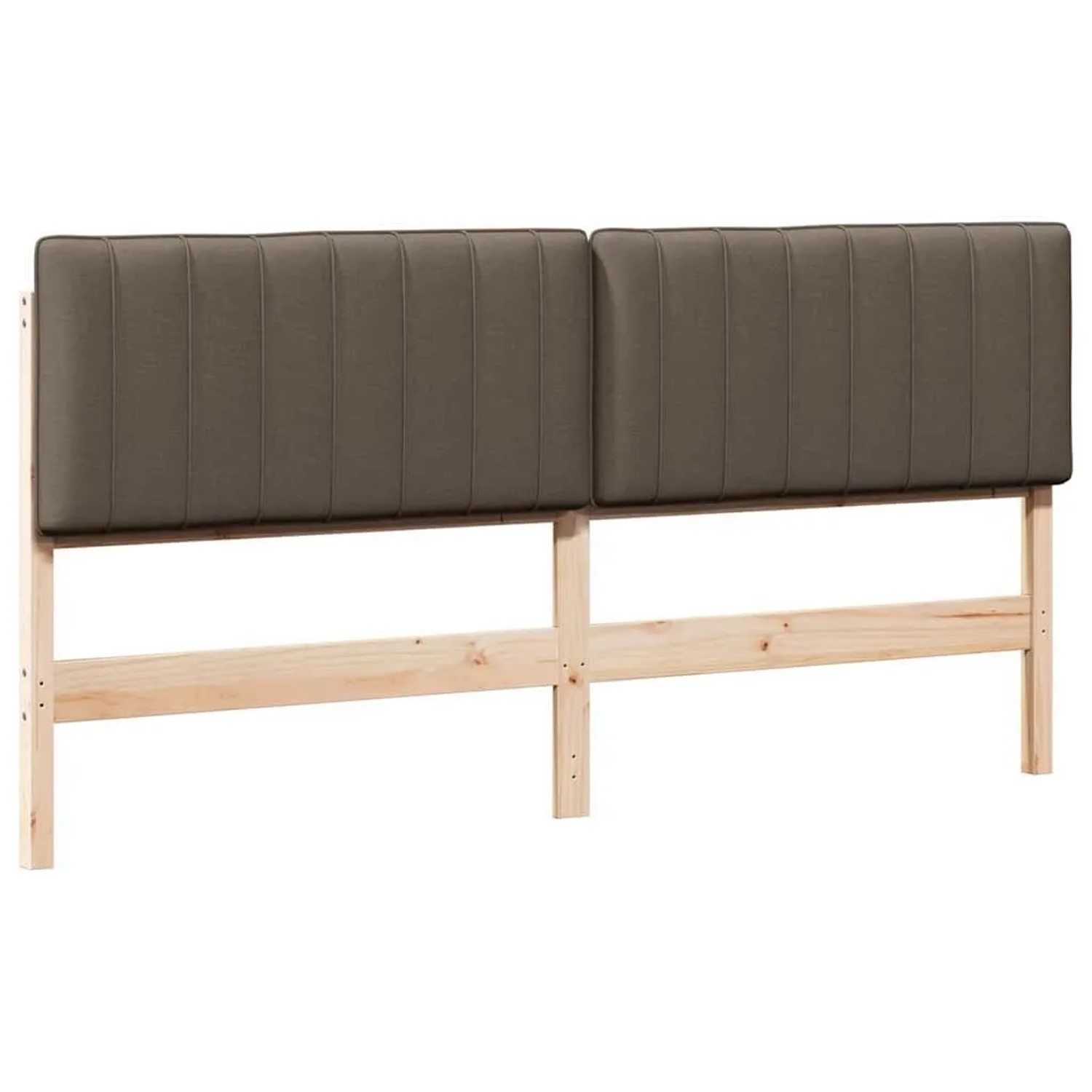 vidaXL Gepolstertes Kopfteil mit Kopfteil Braun und Taupe 200 cm 880161