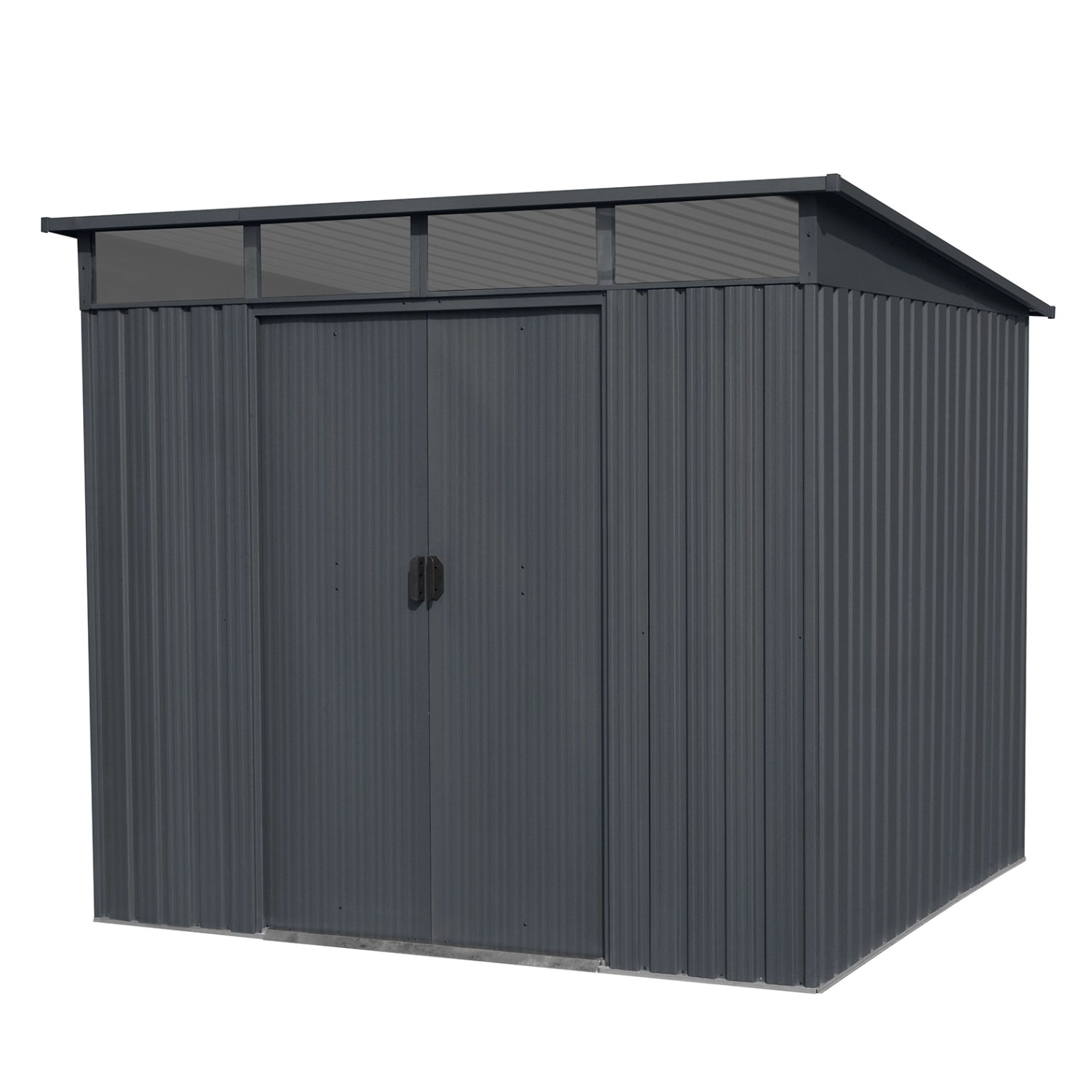 Floraworld Gerätehaus Lightline Größe 3 Pultdach Oberlicht 239 x 193 x 202 günstig online kaufen