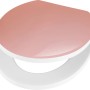 WC-Sitz Pescado in Pink-Roségold mit Absenkautomatik aus Duroplast.