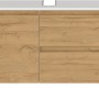 Germania Waschbeckenunterschrank GW-TORRANCE, weiß/Eiche, 80 cm breit.