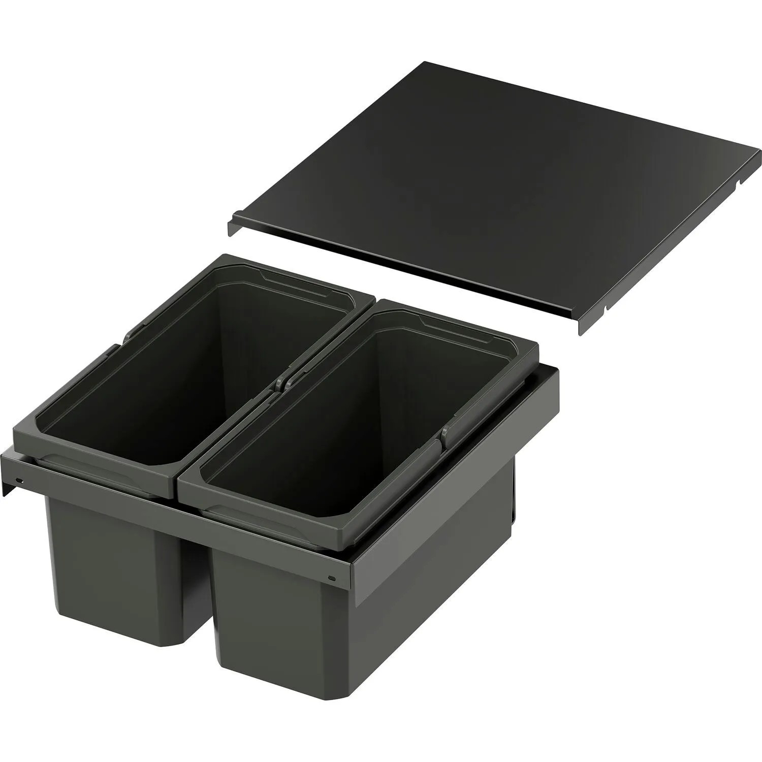 Vauth-Sagel Abfalltrennsystem Envi Flex Xs-216 Korpusbreite 450 mm 2x10, Lava