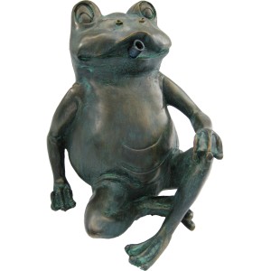 Ubbink Wasserspeier Frosch, 205 cm, aus Polyresin für den Gartenteich.