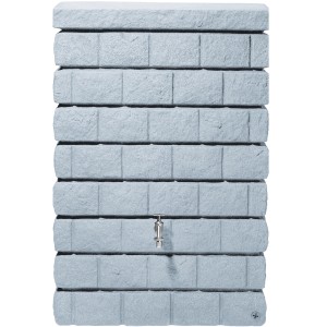 Garantia Wandtank Rocky Junior 300 l Light Granite in Steinoptik mit Wasserhahn.