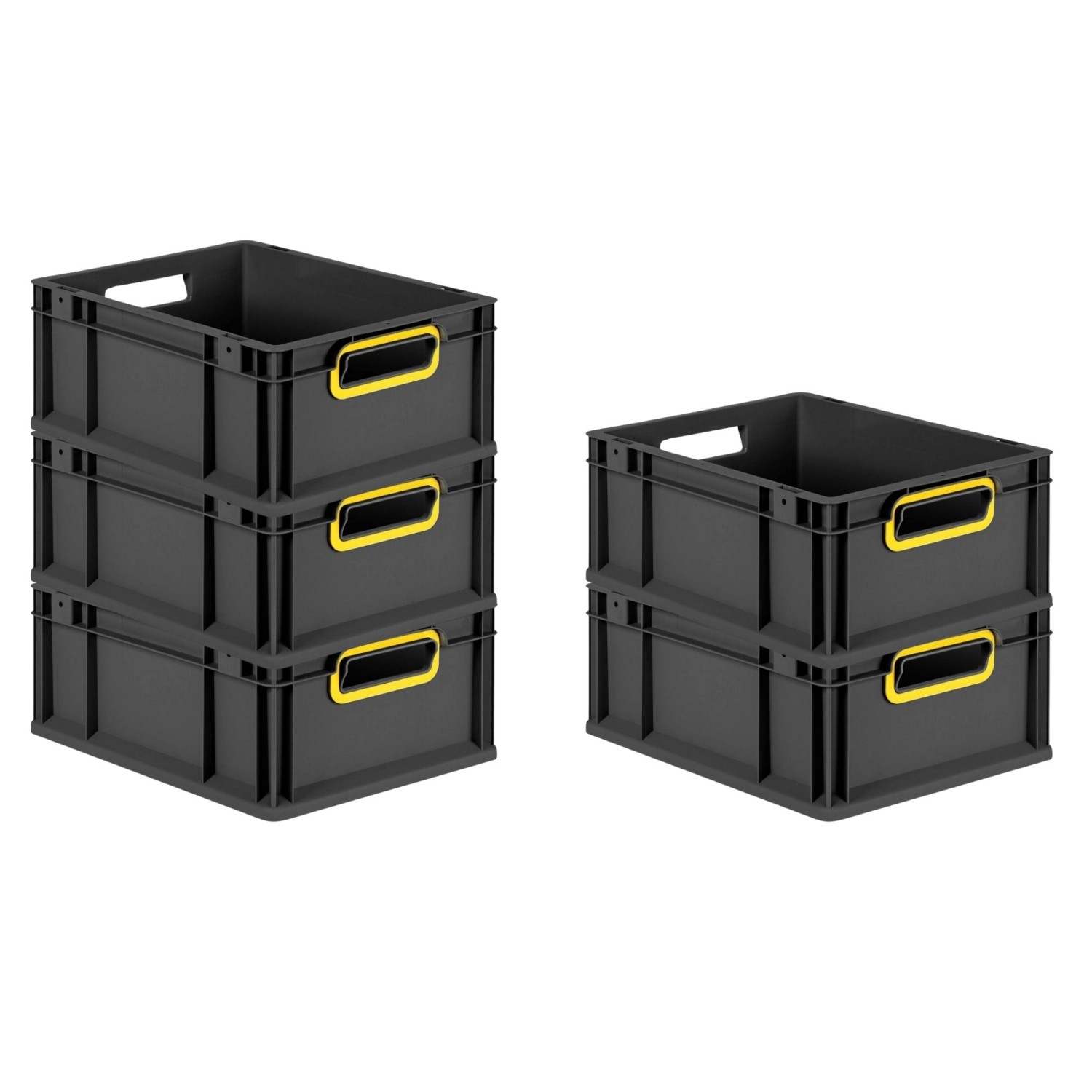PROREGAL SparSet 5x Eurobox Nextgen Color HxBxT 17x30x40cm 16 Liter Griffe günstig online kaufen