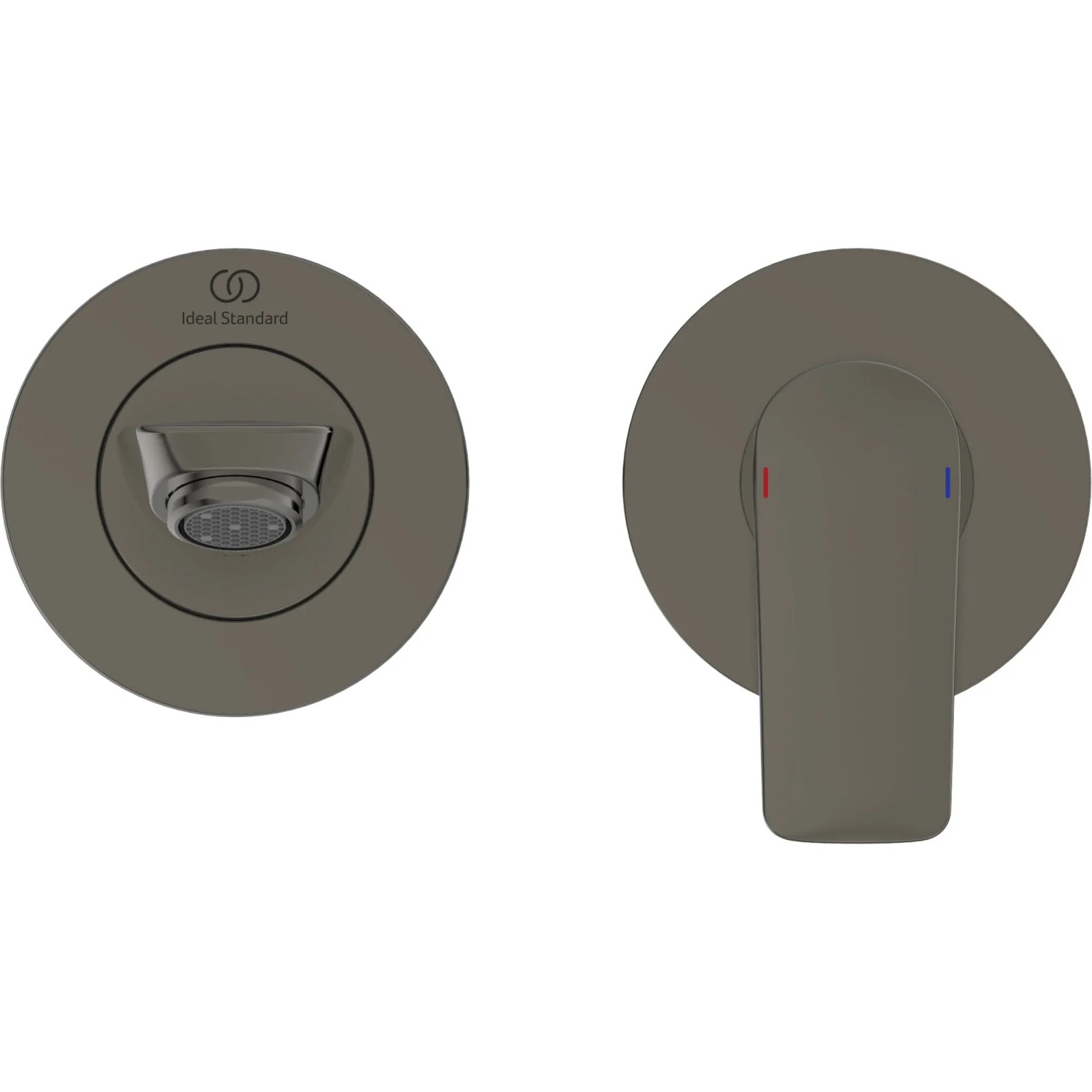 Ideal Standard Connect Air Wand-Waschtischarmatur, Magnetic Grey, Ausladung 22,5cm.
