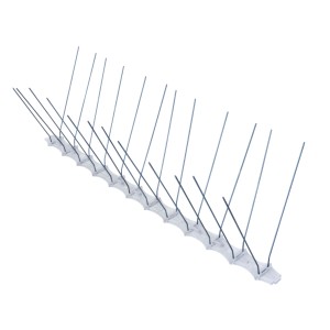 Daprona Taubenabwehr, 10er Set, 33,5cm, zweireihig, Stahl, grau. Tierschreck für Dach und Balkon.