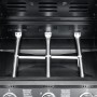 Innenansicht El Fuego Gasgrill Columbus mit 3 Edelstahlbrennern.