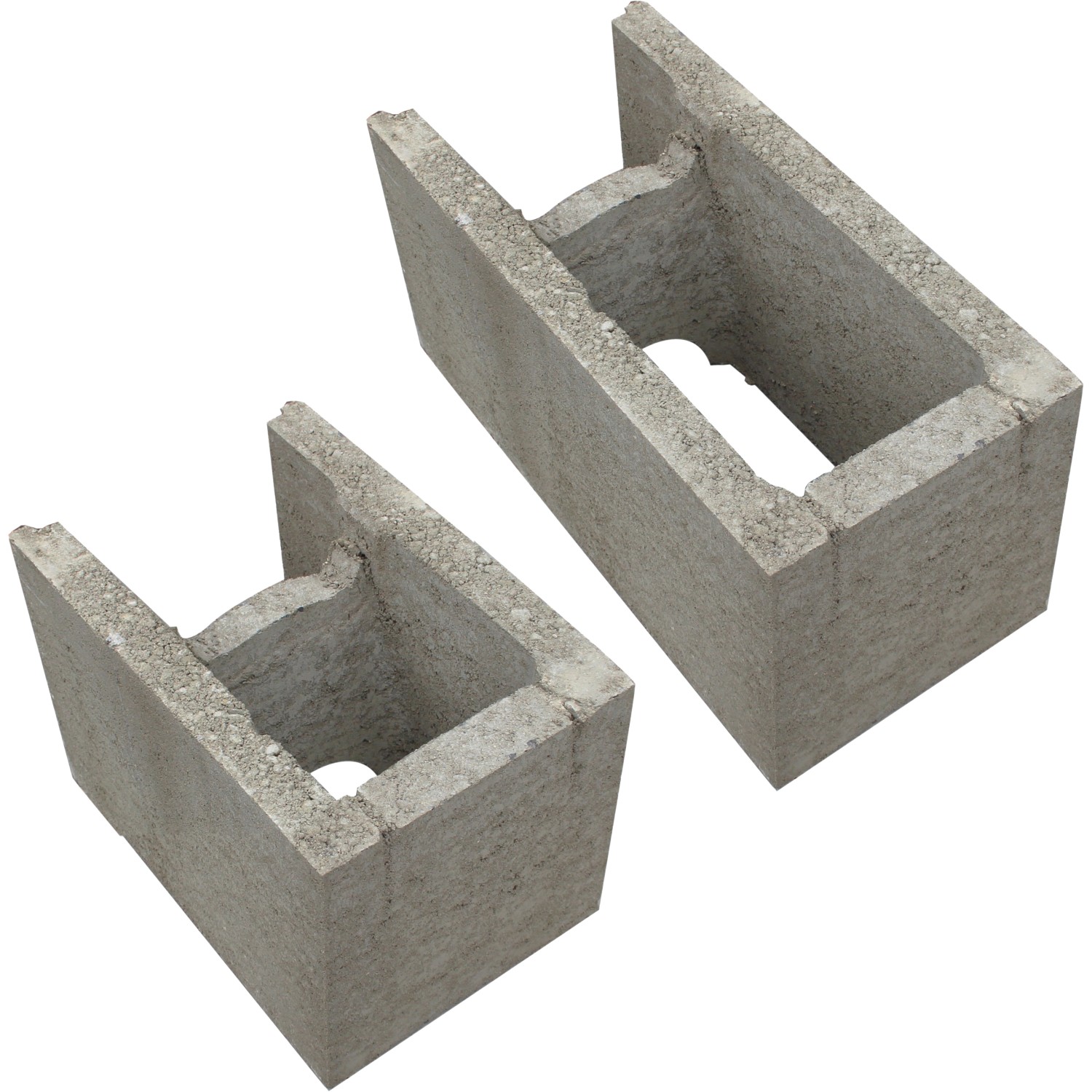 Thumbnail - Schalungs Mauerstein Randstein Grau 17,5 cm Set 2-teilig