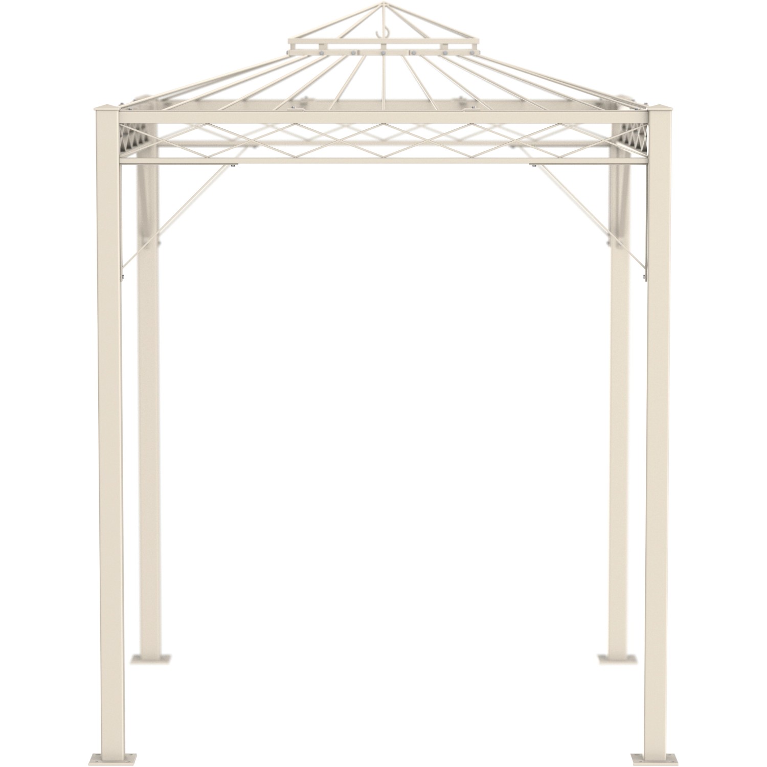 Eleo Pavillon Bolzano 269 cm x 208 cm x 208 cm Pulverbeschichtet Weiß