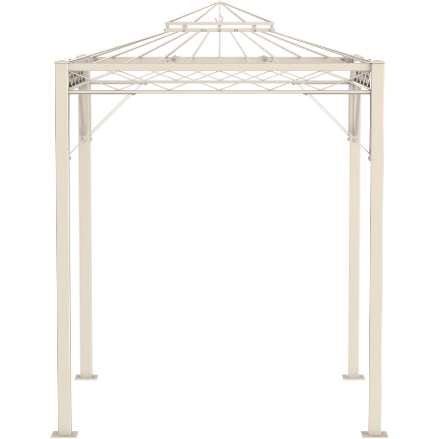 Eleo Pavillon Bolzano 269 cm x 208 cm x 208 cm Pulverbeschichtet Weiß günstig online kaufen