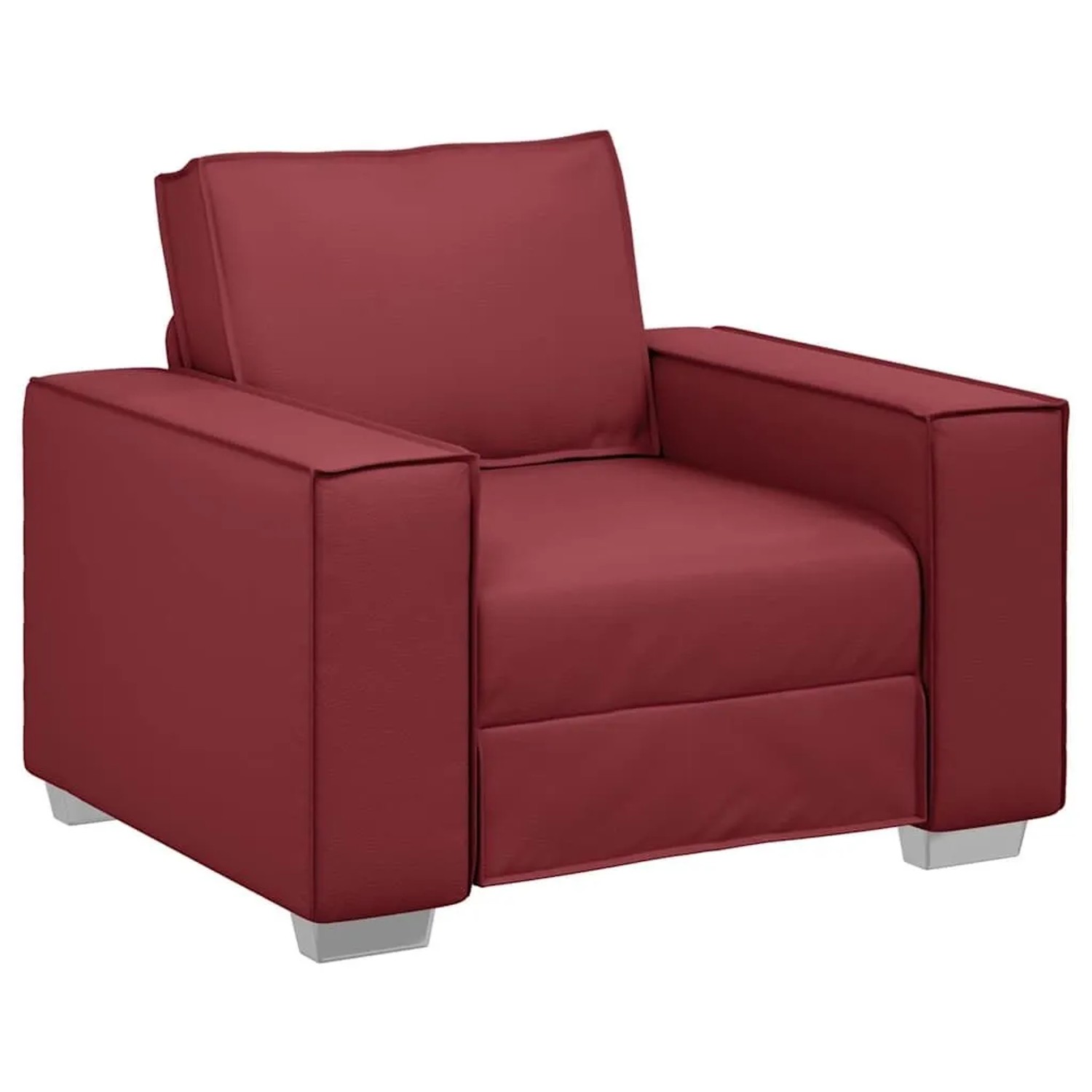 vidaXL Sofa Weinrot 99 x 80 x 84 cm Stoff 4105042